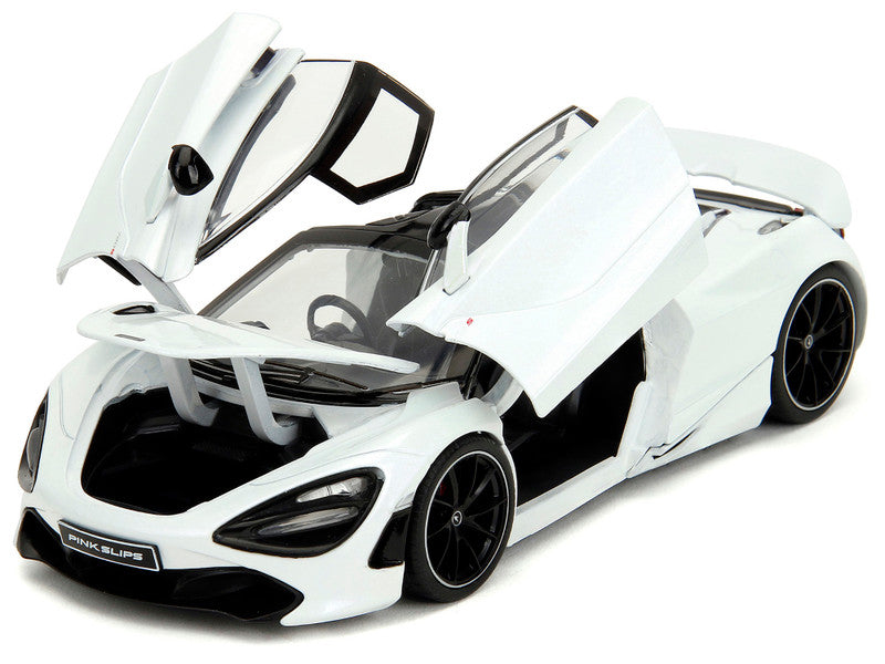 1:24 McLaren 720S White Metallic with Black Top from "Pink Slips" by Jada