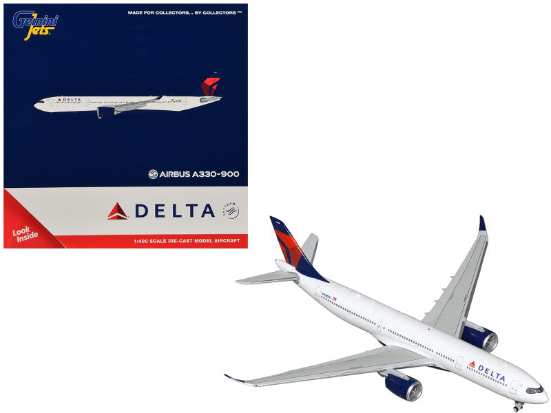 1:400 Airbus A330-900 Delta Airlines Commercial Aircraft Diecast Model by GeminiJets