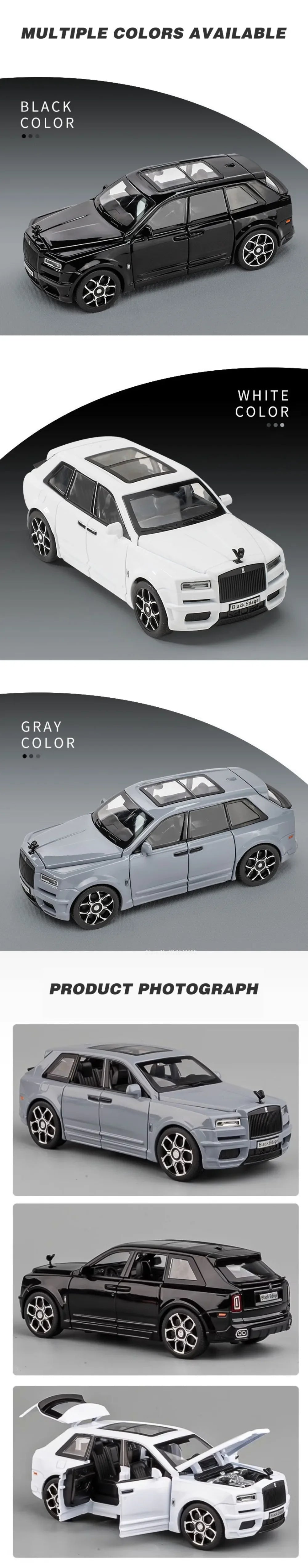 Rolls Royce Cullinan SUV Model Car