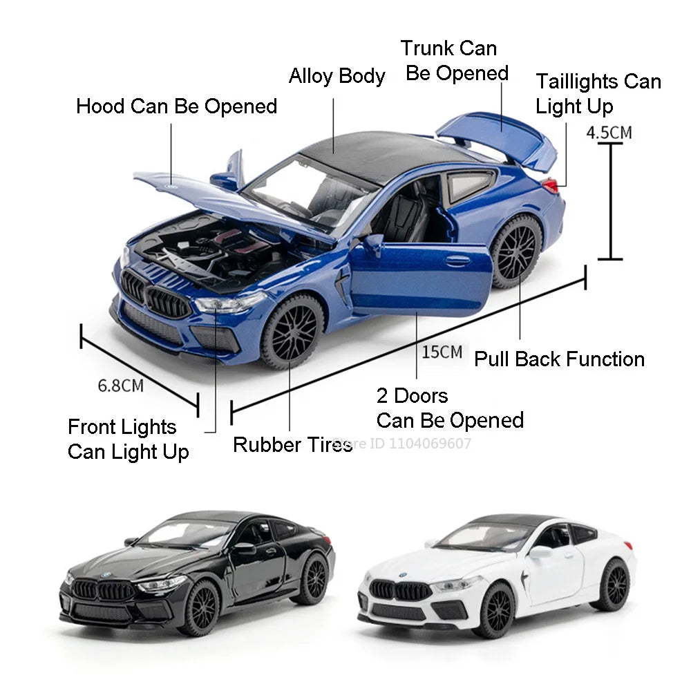 BMW M8 Miniature Model Sport Car