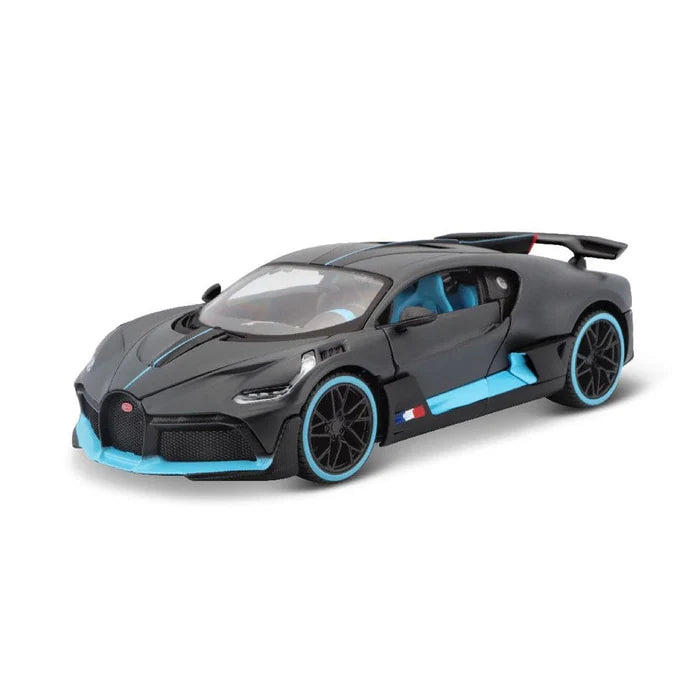 Bugatti Divo Charcoal/Blue "Special Edition" – 1:24 Diecast by Maisto