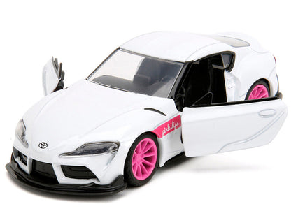 1:32 Toyota Supra White Metallic with Pink Wheels from "Pink Slips" by Jada