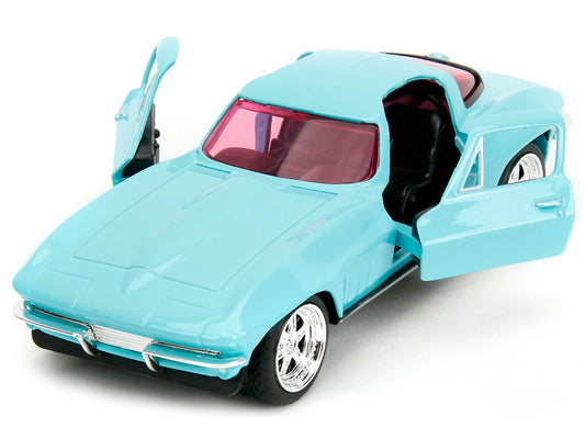 Chevrolet Corvette 1966 Light Blue "Pink Slips" – 1:32 Diecast by Jada