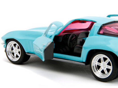 Chevrolet Corvette 1966 Light Blue "Pink Slips" – 1:32 Diecast by Jada