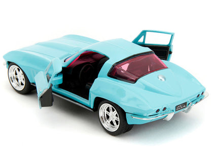 Chevrolet Corvette 1966 Light Blue "Pink Slips" – 1:32 Diecast by Jada