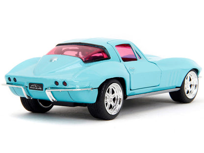 Chevrolet Corvette 1966 Light Blue "Pink Slips" – 1:32 Diecast by Jada