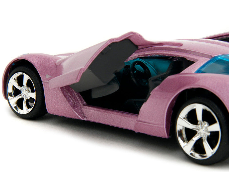 1:32 Chevrolet Corvette Stingray Concept Pink Metallic with Blue Tinted Windows from "Pink Slips" by 1/32 Diecast Model Car by Jada