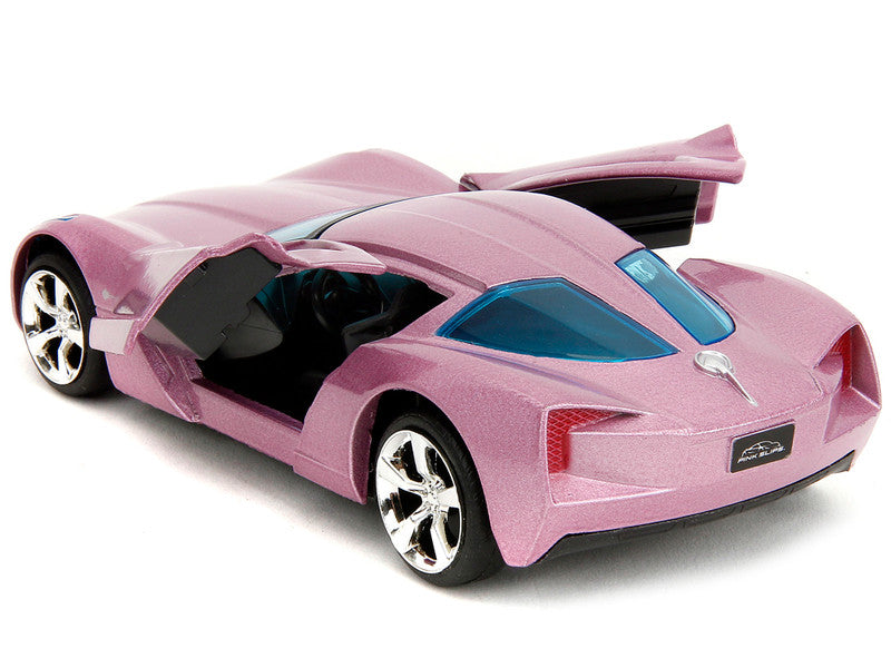 1:32 Chevrolet Corvette Stingray Concept Pink Metallic with Blue Tinted Windows from "Pink Slips" by 1/32 Diecast Model Car by Jada