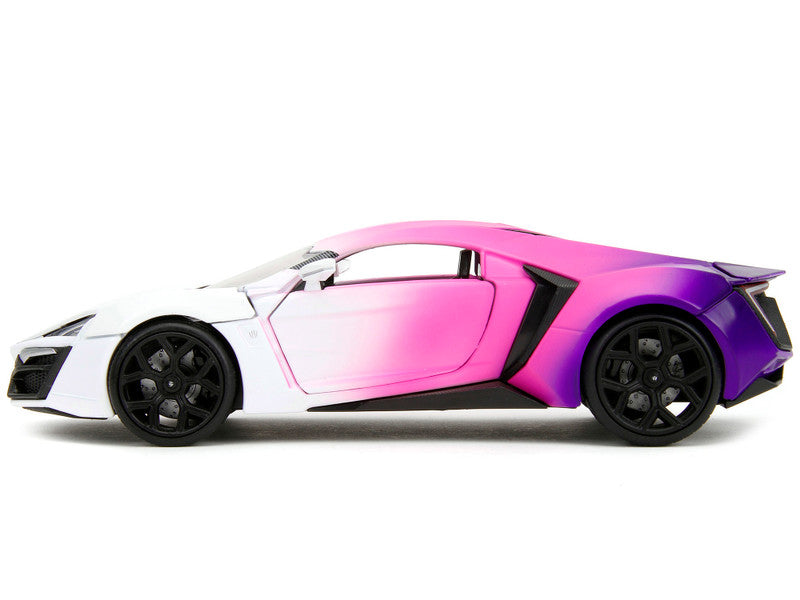 Lykan Hypersport White/Pink/Purple "Pink Slips" – 1:24 Diecast by Jada