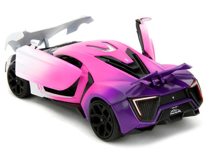 Lykan Hypersport White/Pink/Purple "Pink Slips" – 1:24 Diecast by Jada