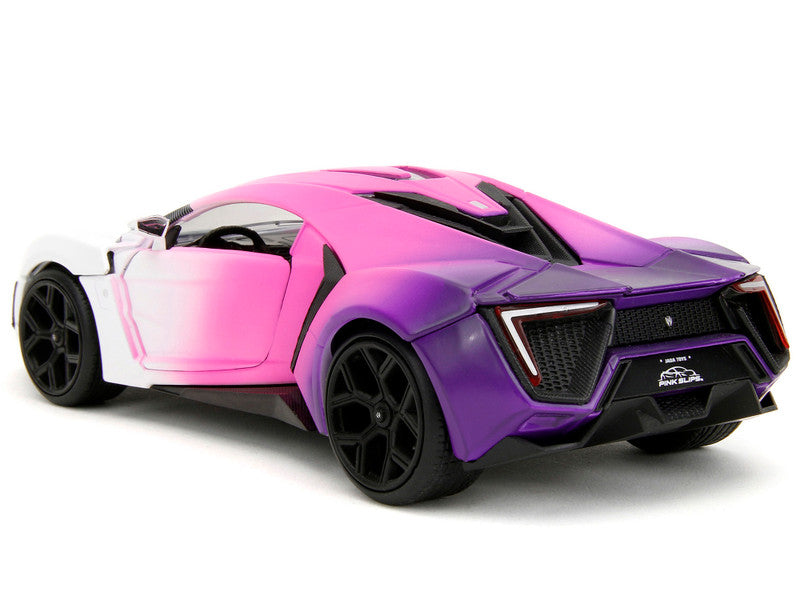 Lykan Hypersport White/Pink/Purple "Pink Slips" – 1:24 Diecast by Jada