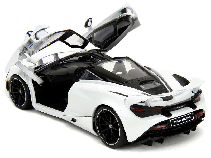 1:24 McLaren 720S White Metallic with Black Top from "Pink Slips" by Jada