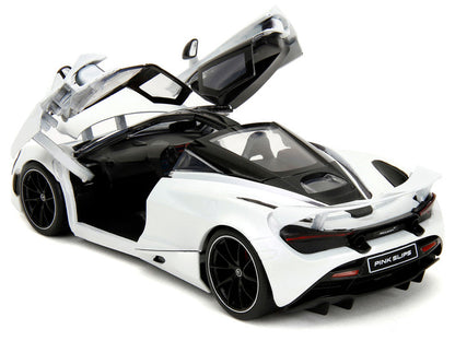 1:24 McLaren 720S White Metallic with Black Top from "Pink Slips" by Jada