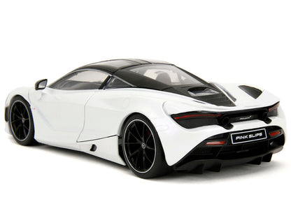 1:24 McLaren 720S White Metallic with Black Top from "Pink Slips" by Jada