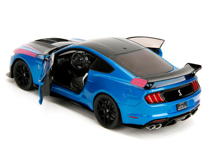Ford Mustang Shelby GT500 Blue Metallic "Pink Slips" – 1:18 Diecast by Jada