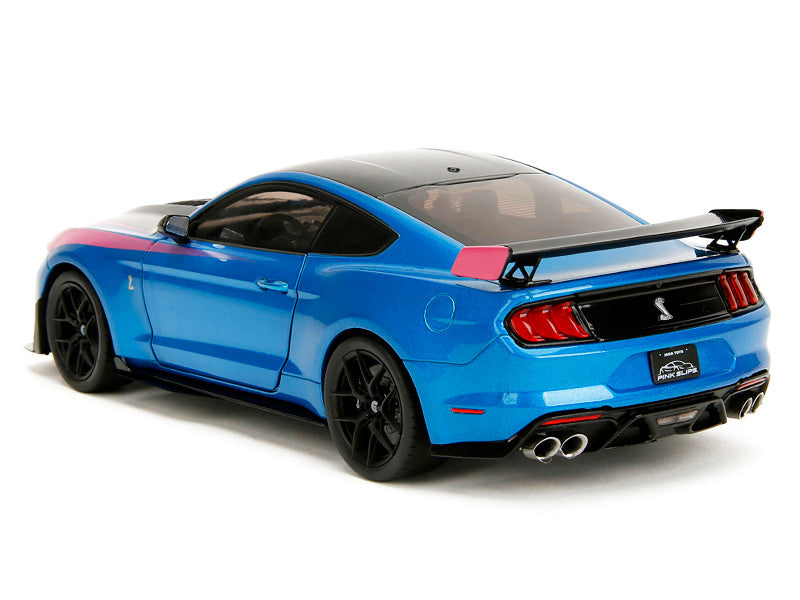 Ford Mustang Shelby GT500 Blue Metallic "Pink Slips" – 1:18 Diecast by Jada