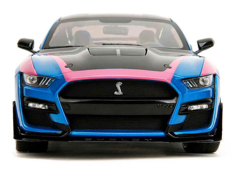 Ford Mustang Shelby GT500 Blue Metallic "Pink Slips" – 1:18 Diecast by Jada