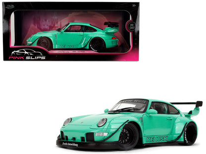 Porsche 911 RWB "Kei Kishi" Teal "Pink Slips" – 1:18 Diecast by Jada