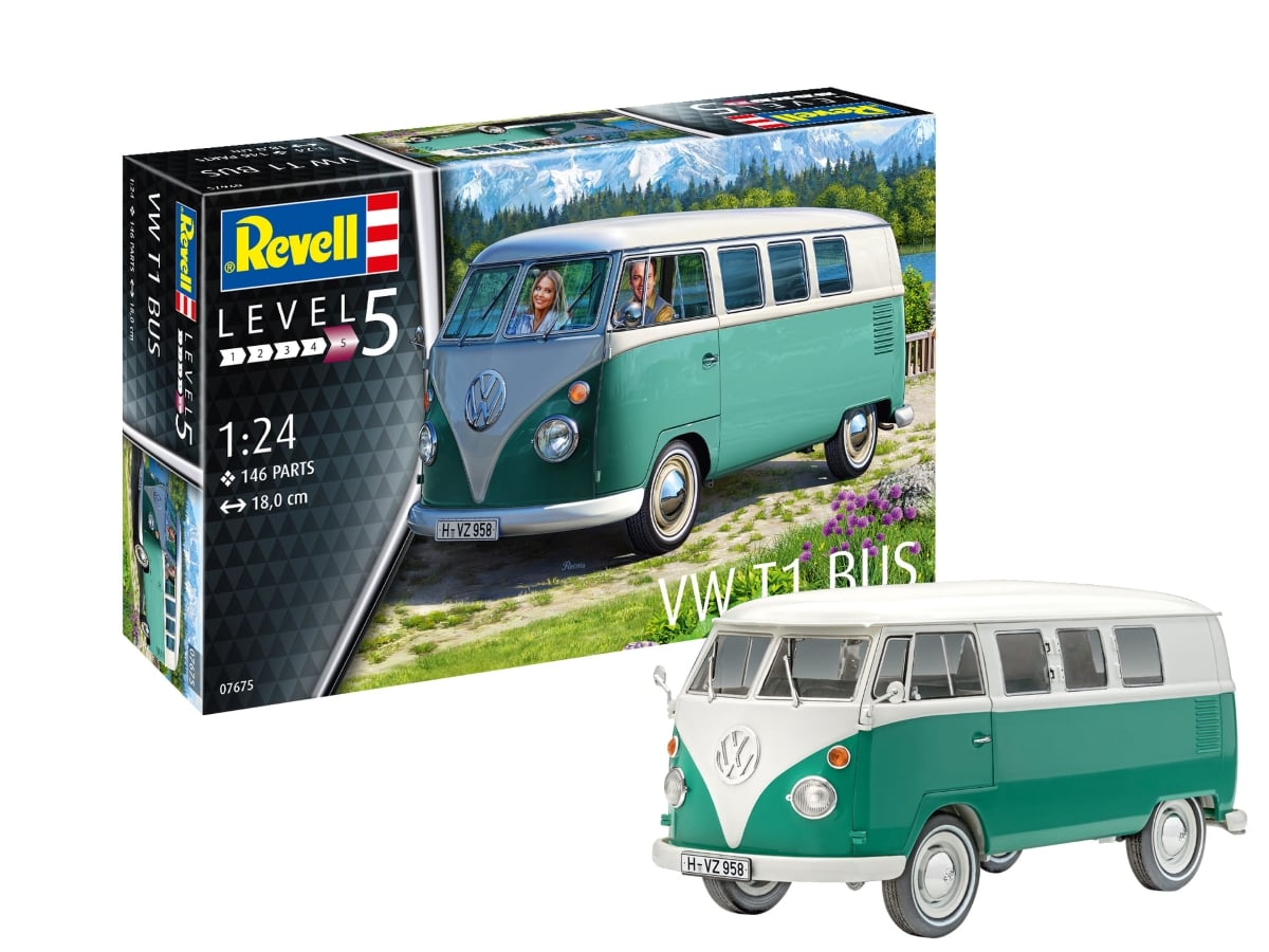 Volkswagen T1 Bus – 1:24 Model Kit by Revell