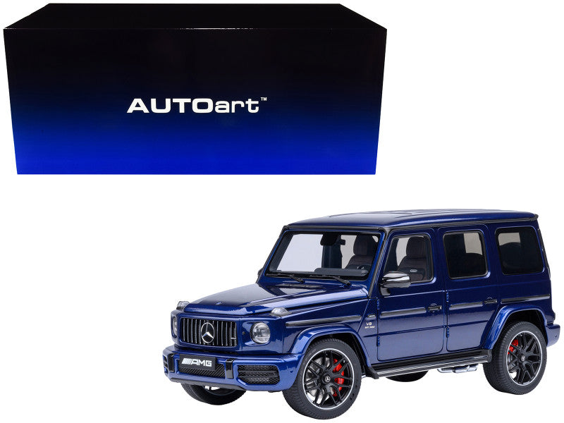 1:18 2019 Mercedes-Benz AMG G63 Brilliant Blue Metallic by Autoart