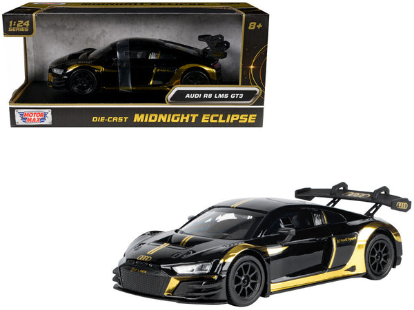 Audi R8 LMS GT3 Black/Gold "Midnight Eclipse" – 1:24 Diecast by Motormax