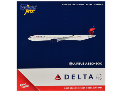 1:400 Airbus A330-900 Delta Airlines Commercial Aircraft Diecast Model by GeminiJets
