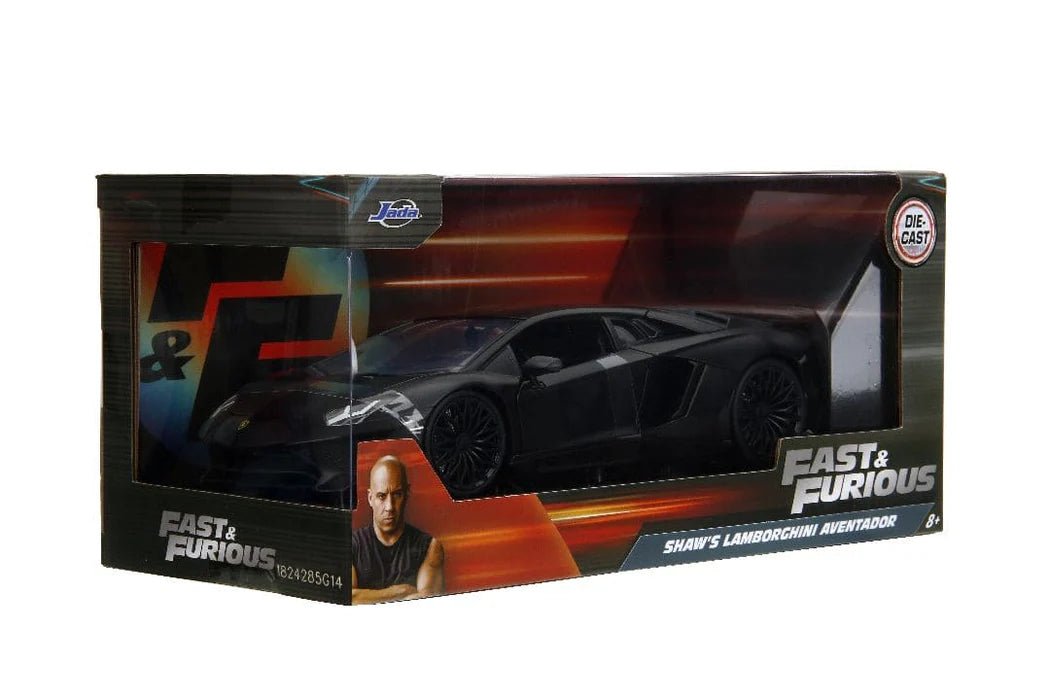 Lamborghini Aventador SV "Fast & Furious — Shaw's" – 1:24 Diecast by Jada