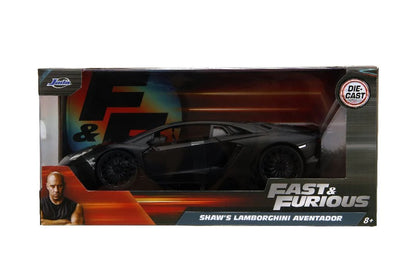Lamborghini Aventador SV "Fast & Furious — Shaw's" – 1:24 Diecast by Jada