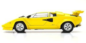 Lamborghini Countach LP5000 Quattrovalvole Yellow – 1:18 Diecast by Kyosho