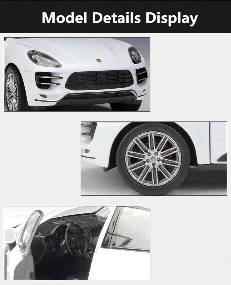 Porsche Macan Turbo SUV Car Model Diecast