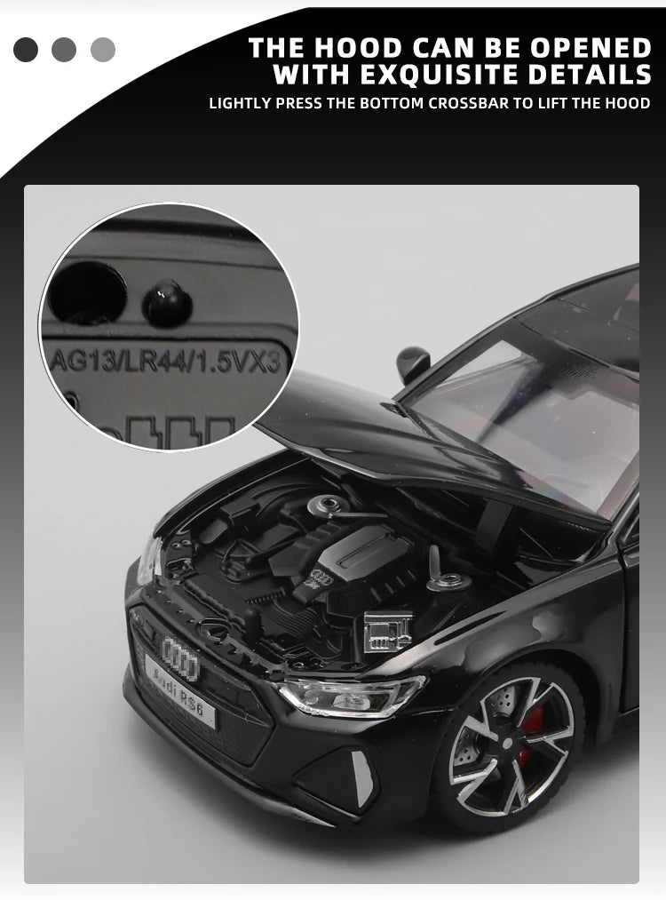 AUDI RS6 Model Car, Black Edition