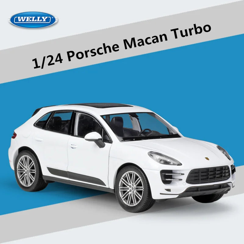 Porsche Macan Turbo SUV Car Model Diecast