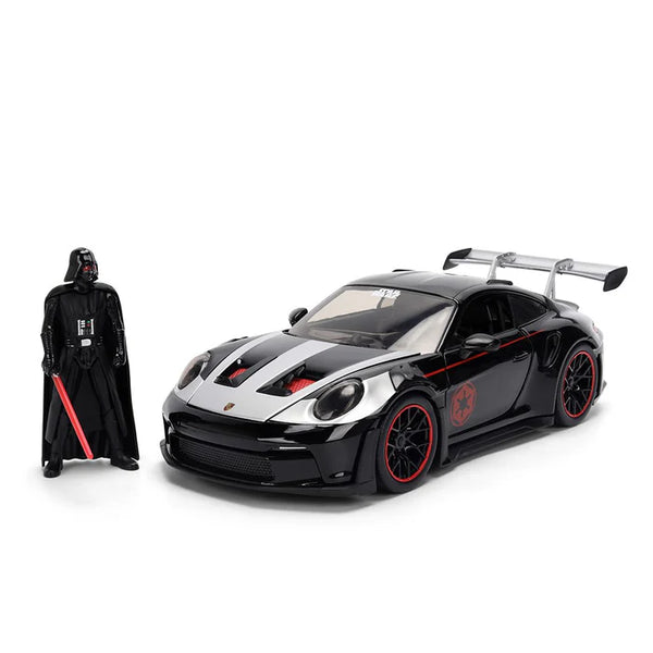 Porsche 911 GT3 RS w/ Darth Vader "Star Wars Hollywood Rides" – 1:24 Diecast by Jada