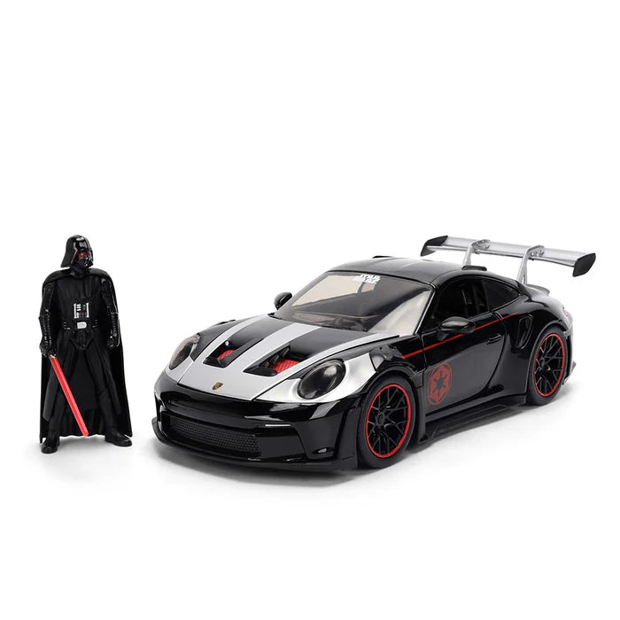 Porsche 911 GT3 RS w/ Darth Vader "Star Wars Hollywood Rides" – 1:24 Diecast by Jada