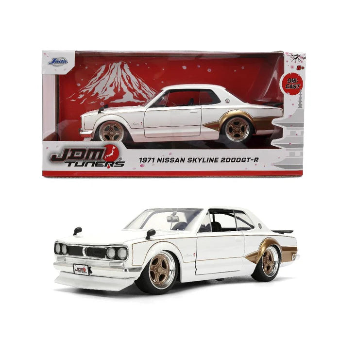 Nissan Skyline 2000 GT-R 1971 "JDM Tuners" – 1:24 Diecast by Jada