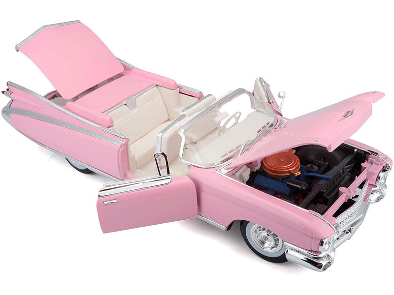 1:18 1959 Cadillac Eldorado Biarritz Convertible Pink by Maisto